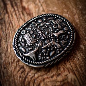 Chatfields Jewelry Sterling Silver Western Belt Buckle